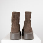 The Row Zipped Boot Dark Brown