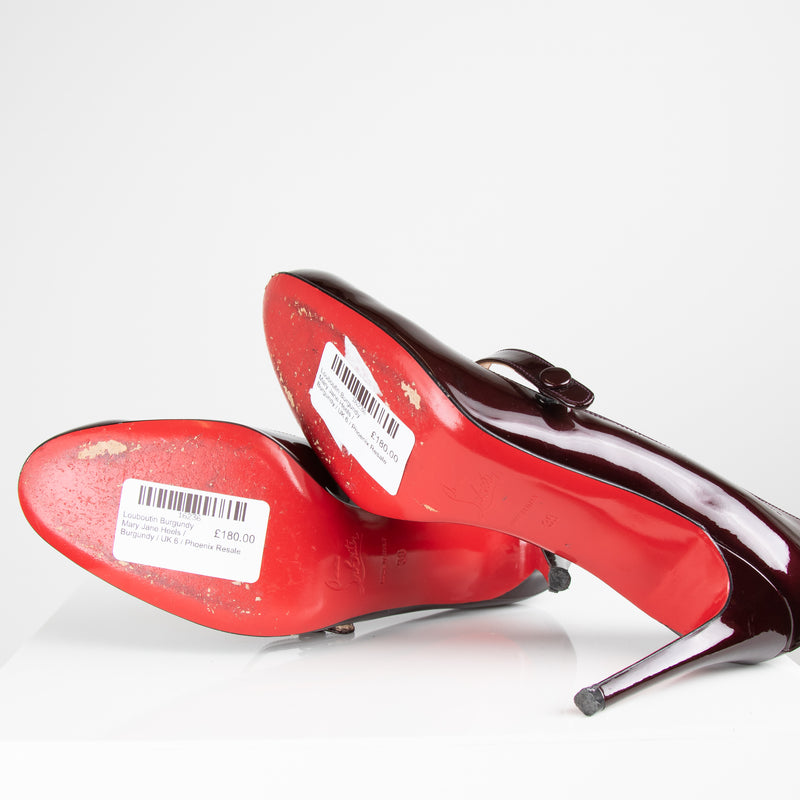 Louboutin Burgundy Mary Jane Heels – Phoenix Style