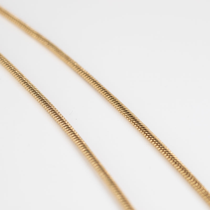 Dior Gold V Shaped Diamante Necklace