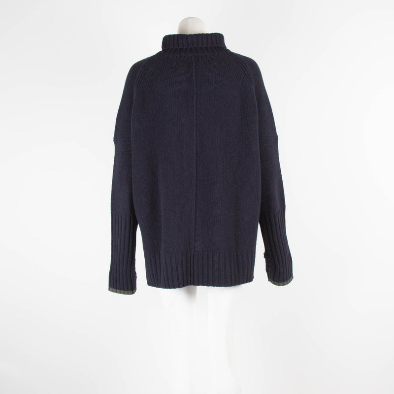 Zadig & Voltaire Navy Roll Neck Jumper