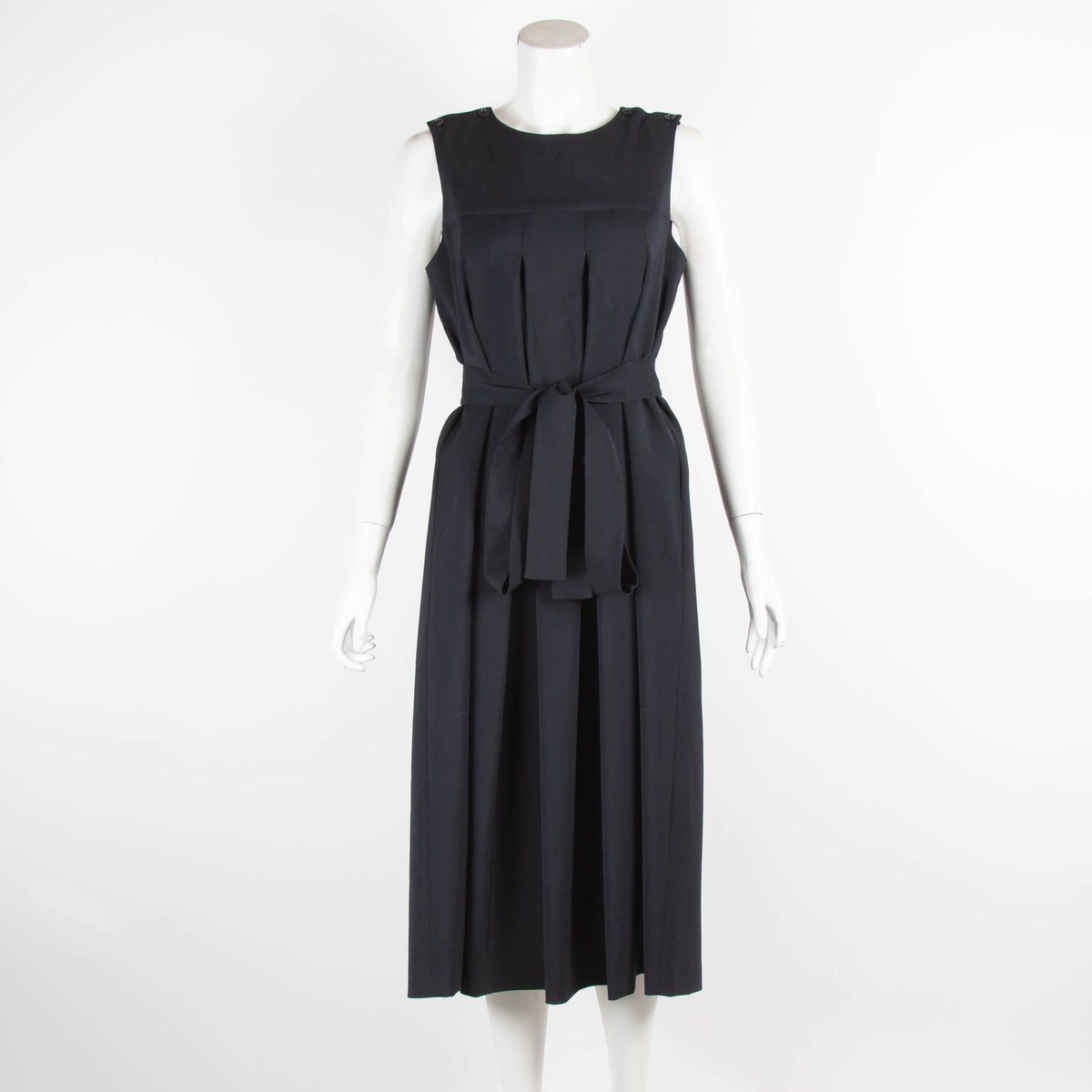 Margaret Howell Navy Pinafore with Belt