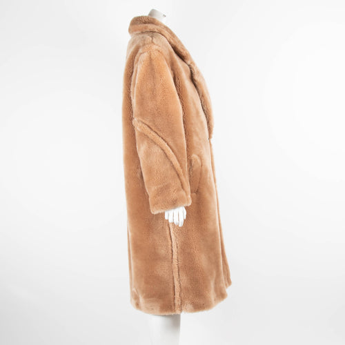 Jane & Tash Beige Faux Fur Coat
