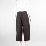 Marni Brown Check Wool Culottes