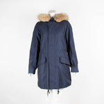 Marc By Marc Jacobs Navy Parka with Fur Hood