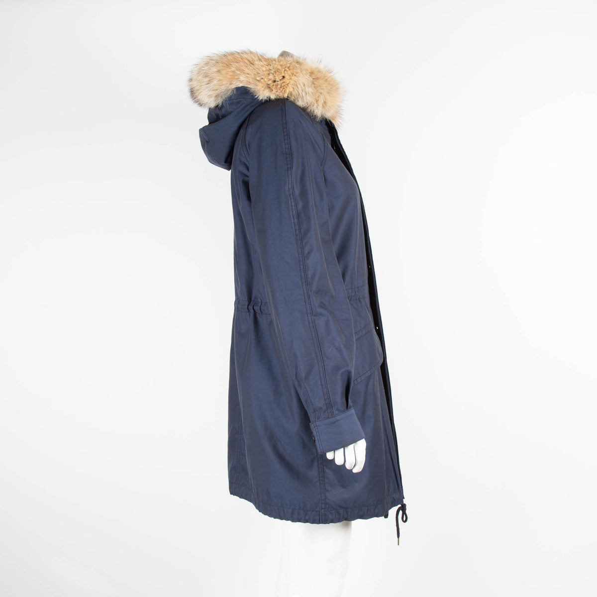 Marc By Marc Jacobs Navy Parka with Fur Hood