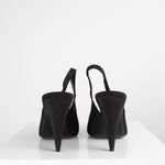 Saint Laurent Black St Sulpice Sling Back Pumps