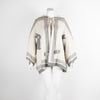 Paul & Joe Sister Grey Wool Bunny Motif Poncho
