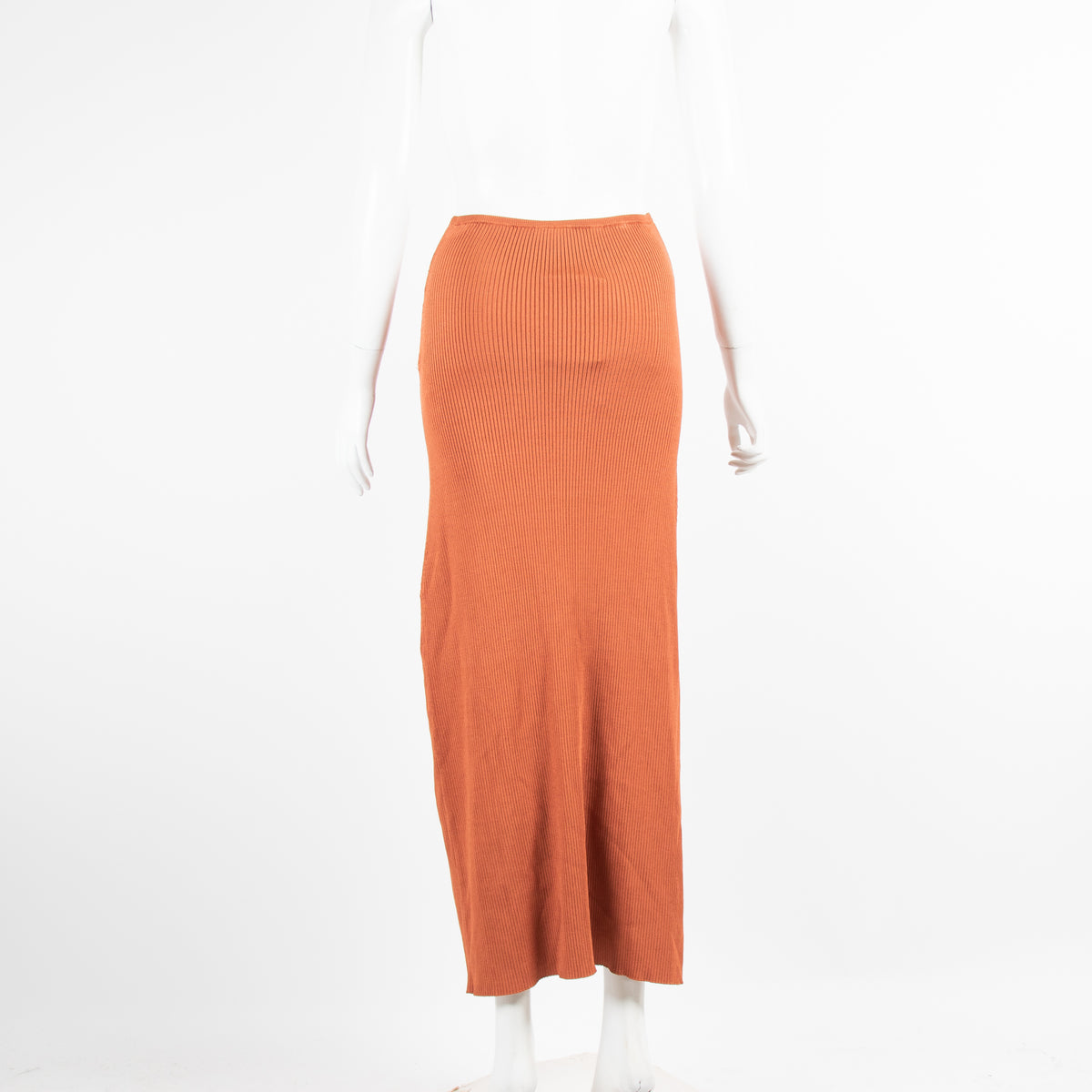 Cult Gaia Rusty Knitted Midi Skirt