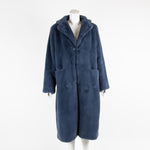Seventy Blue Faux Fur Coat
