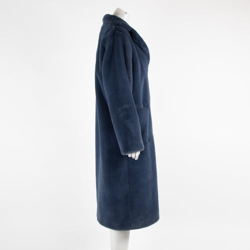 Seventy Blue Faux Fur Coat