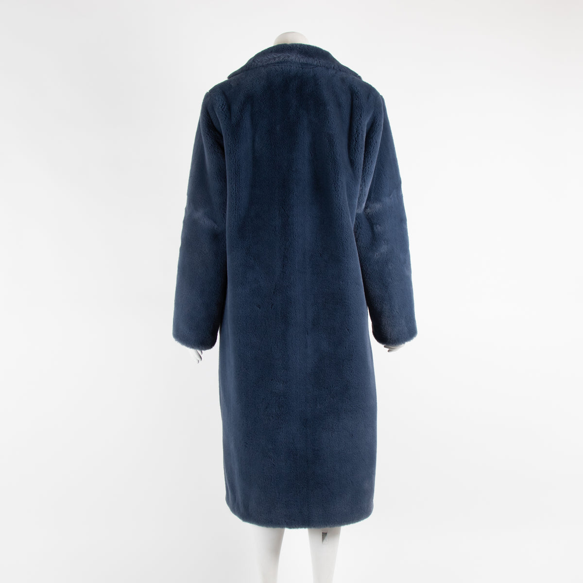 Seventy Blue Faux Fur Coat