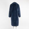 Seventy Blue Faux Fur Coat