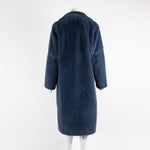 Seventy Blue Faux Fur Coat