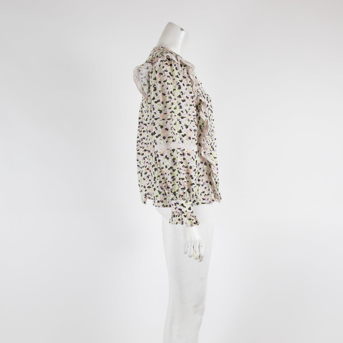 By Malina Floral Ruffle Blouse