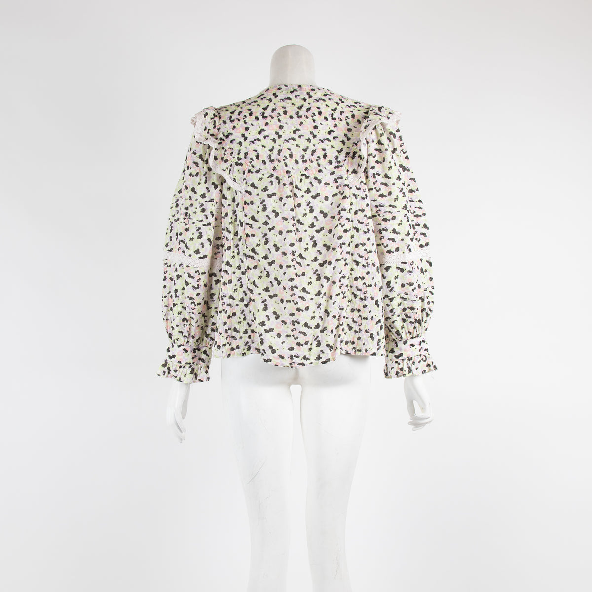 By Malina Floral Ruffle Blouse