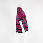 M Missoni Purple 3 Quarter Sleeve Knit Top