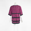 M Missoni Purple 3 Quarter Sleeve Knit Top