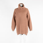 Acne Studios Camel Longline Roll Neck Jumper