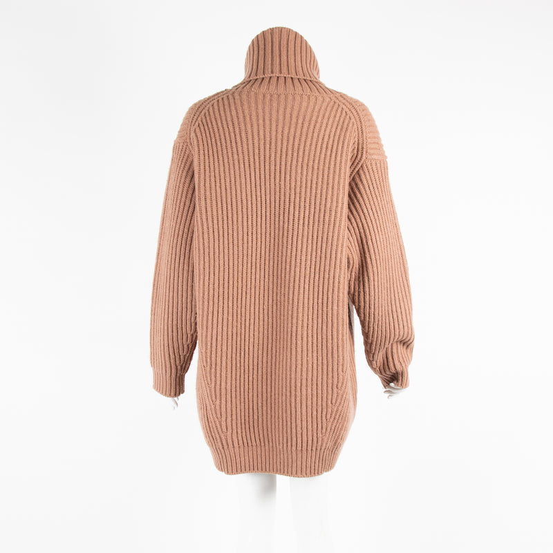 Acne Studios Camel Longline Roll Neck Jumper