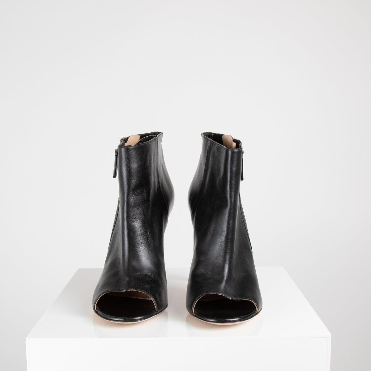 Gianvito Rossi Leather Peep Toe