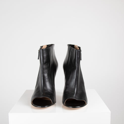 Gianvito Rossi Leather Peep Toe