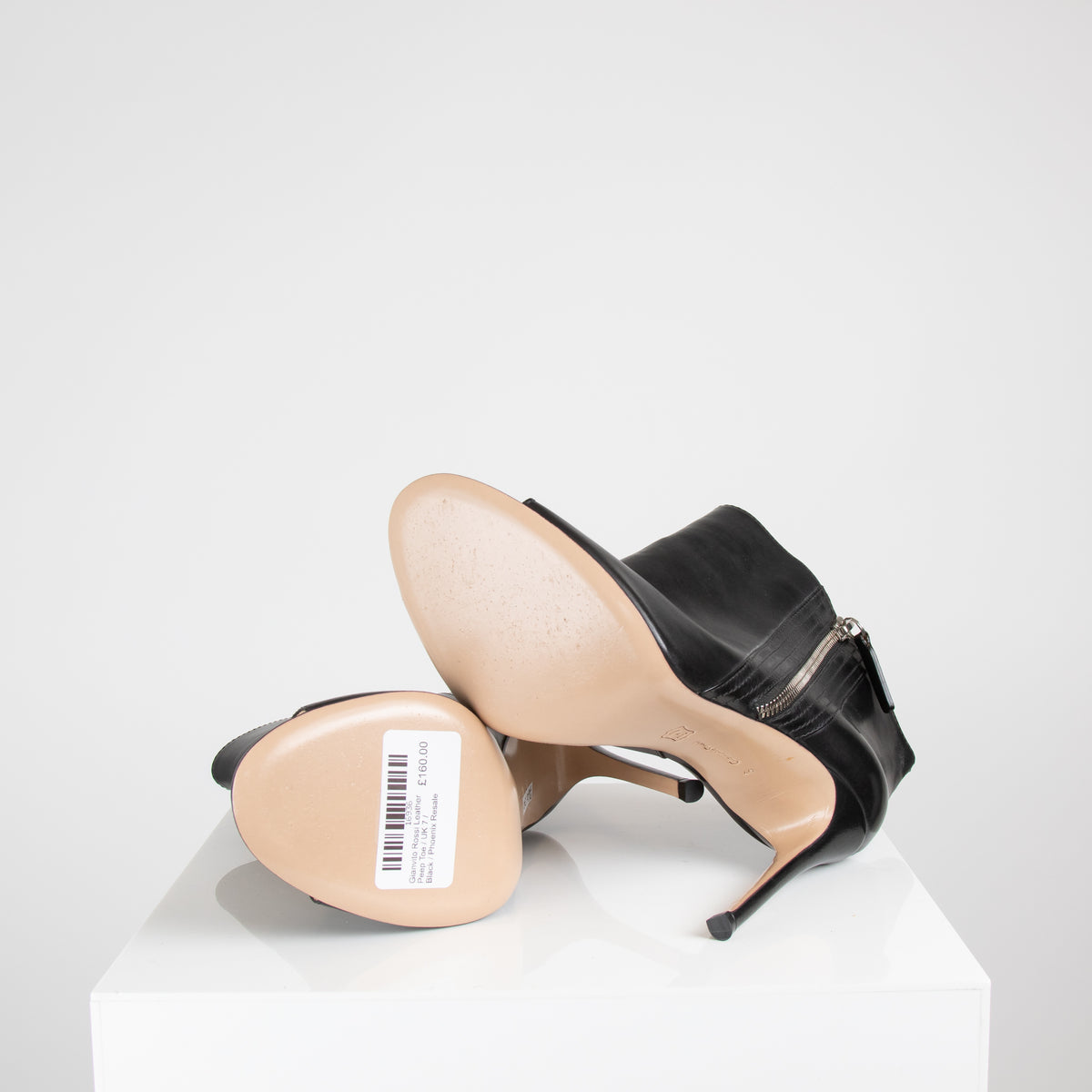 Gianvito Rossi Leather Peep Toe