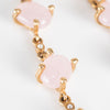 Valentino Rose Gold Pink Stones Necklace