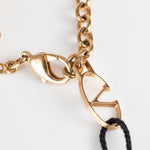 Valentino Rose Gold Pink Stones Necklace