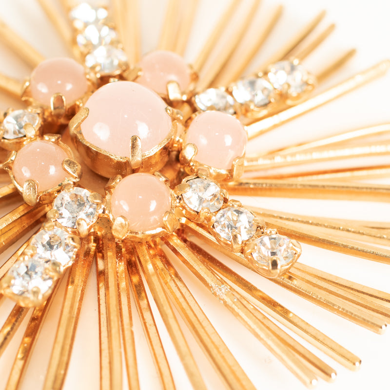 Valentino Rose Gold Pink Stones Necklace