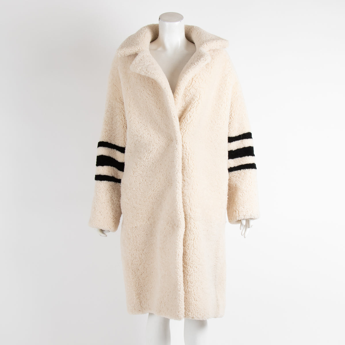 Muubaa Cream Shearling Coat
