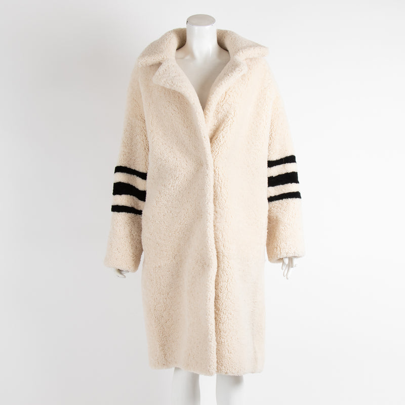 Muubaa Cream Shearling Coat