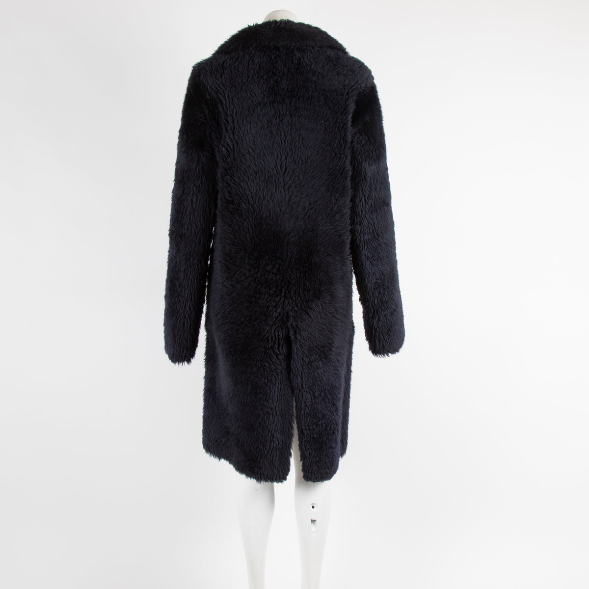 Joseph Navy Shearling Teddy Coat