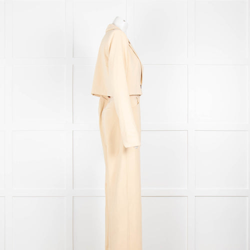 House of Harlow 1960 Pale Yellow Trouser Suit