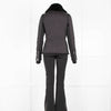 Fusalp Black Ski Jacket with Fur Collar and Salopettes