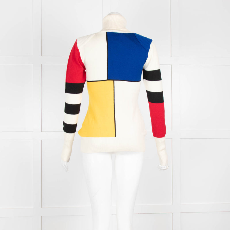 Rossignol Cream Roll Neck with Blue Heart