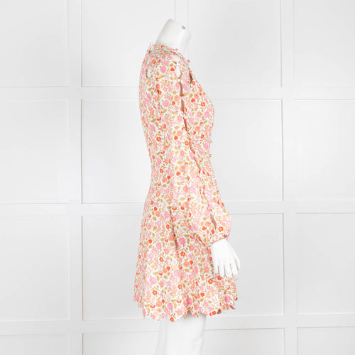 Zimmerman Floral Dress with Scalloped Hem