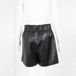 Jakke Harlow Black Faux Leather Shorts
