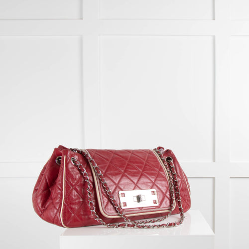 Chanel Red East West Accordion Reissue Flap Bag