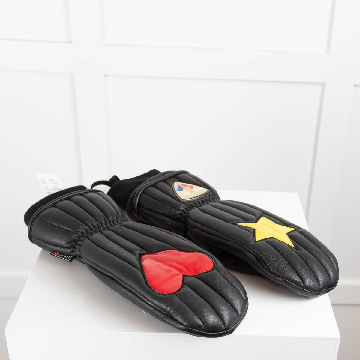 Rossignol Black Leather Ski Mittens