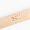 Chanel Beige Leather Logo Belt