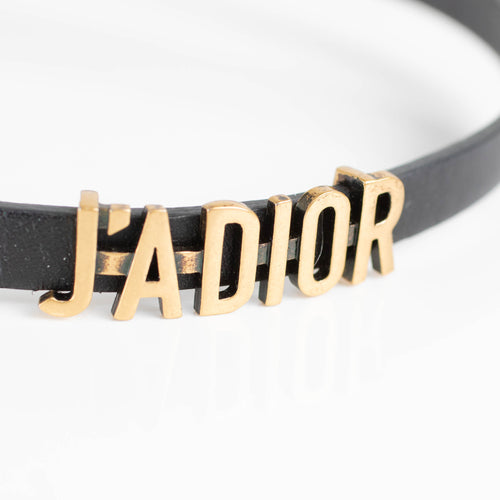 Christian Dior J'Adore Black Wrap Bracelet