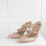 Valentino Garavani Rockstud Blush Caged Pumps