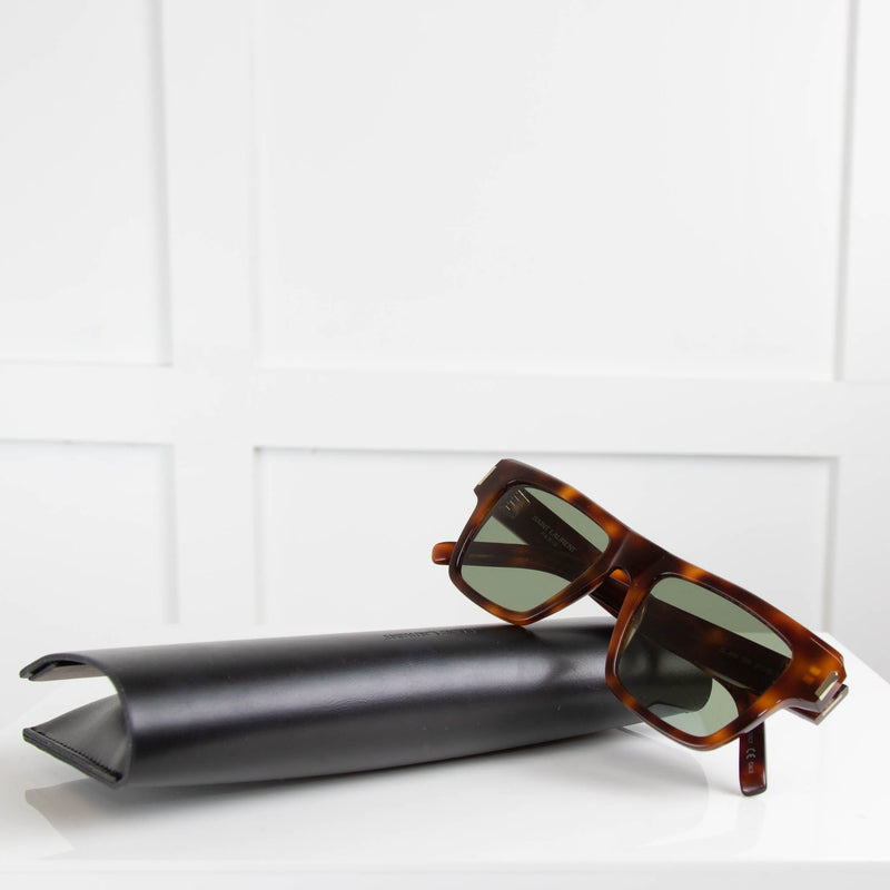 Saint Laurent Angular Square Frame Sunglasses