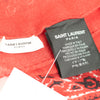 Saint Laurent Red Cashmere & Silk Patterned Scarf