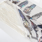 Rockins Silk Scarf with Fringing