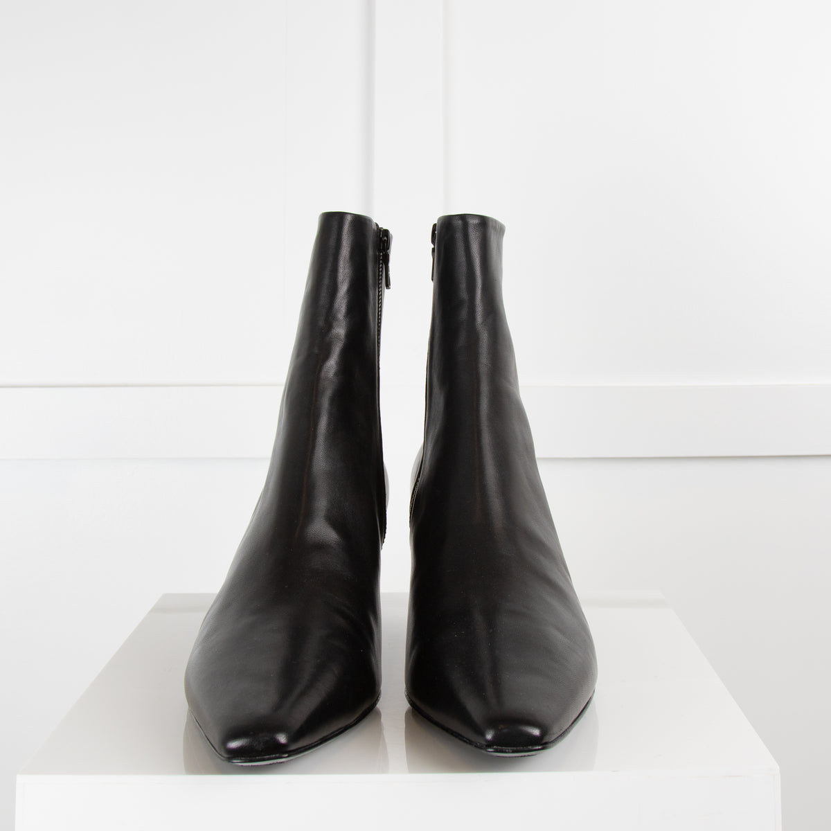 Rag and Bone Black Rio Leather Ankle Boots
