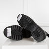 Grenson Black Alissa Perforated Leather Platform Chelsea Boots