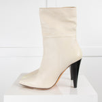 Iro Cream Leather Ankle Boot