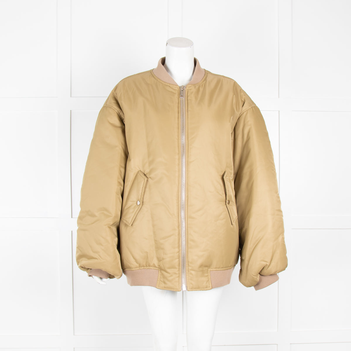 Frankie Shop Khaki Nylon Bomber