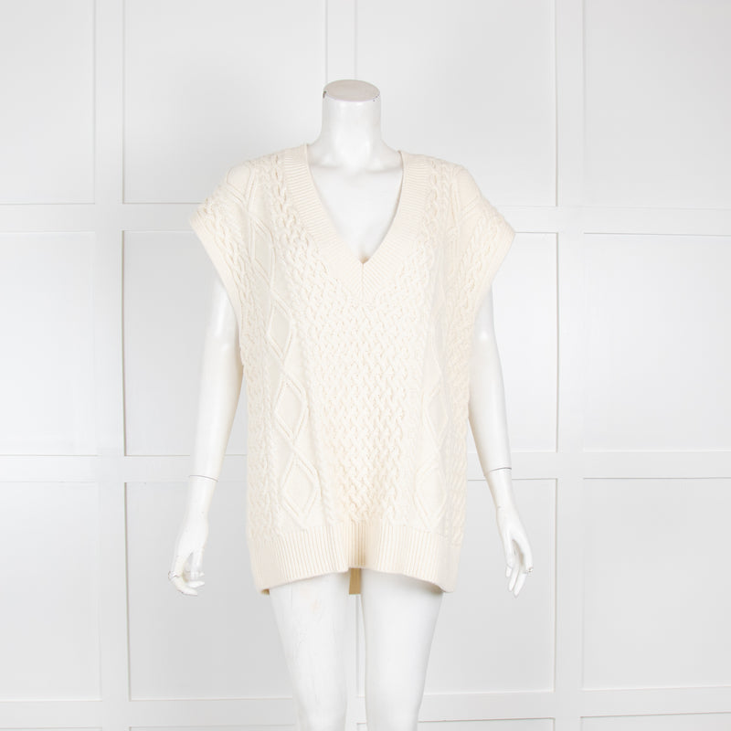 Frankie Shop Cream Cable Knit Vest – Phoenix Style